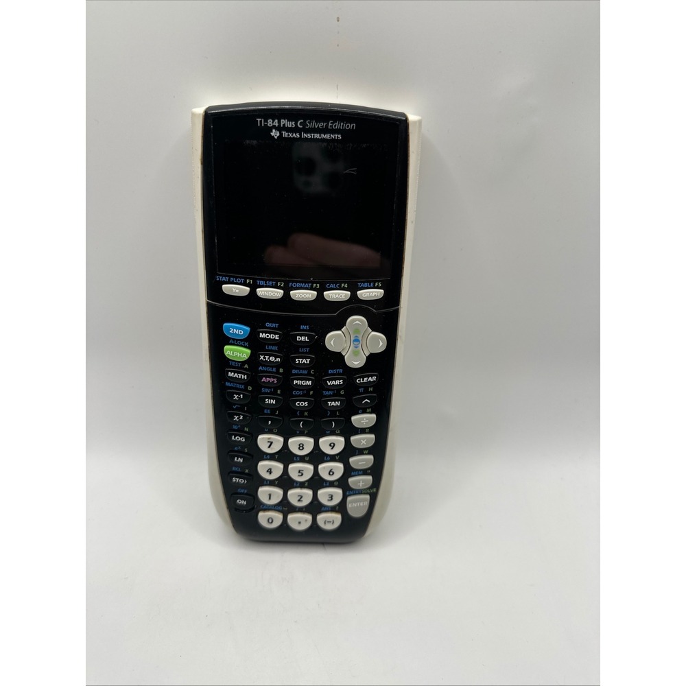 Texas Instruments TI-84‎ Plus C Silver Edition Graphing Calculator White Black